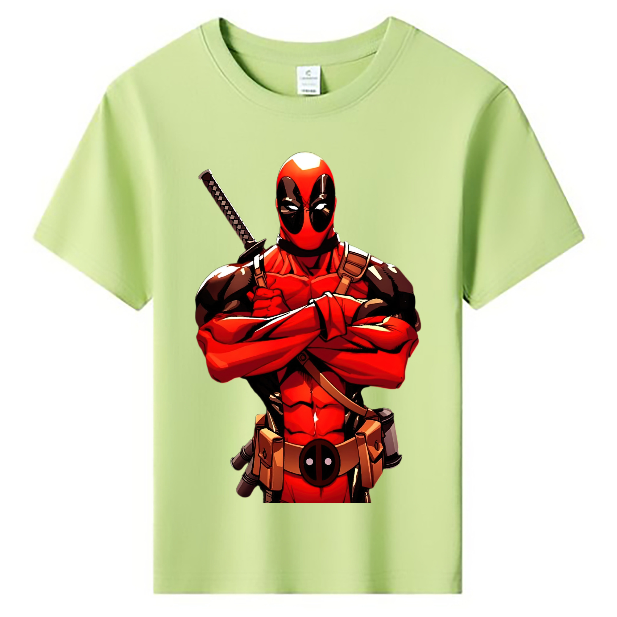 （画像用） Deadpool デッドプール 綿100％キッズTシャツ（フロントプリント）